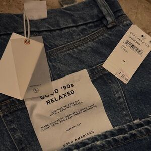 Good American Men's '90s Relaxed Blue Jeans
